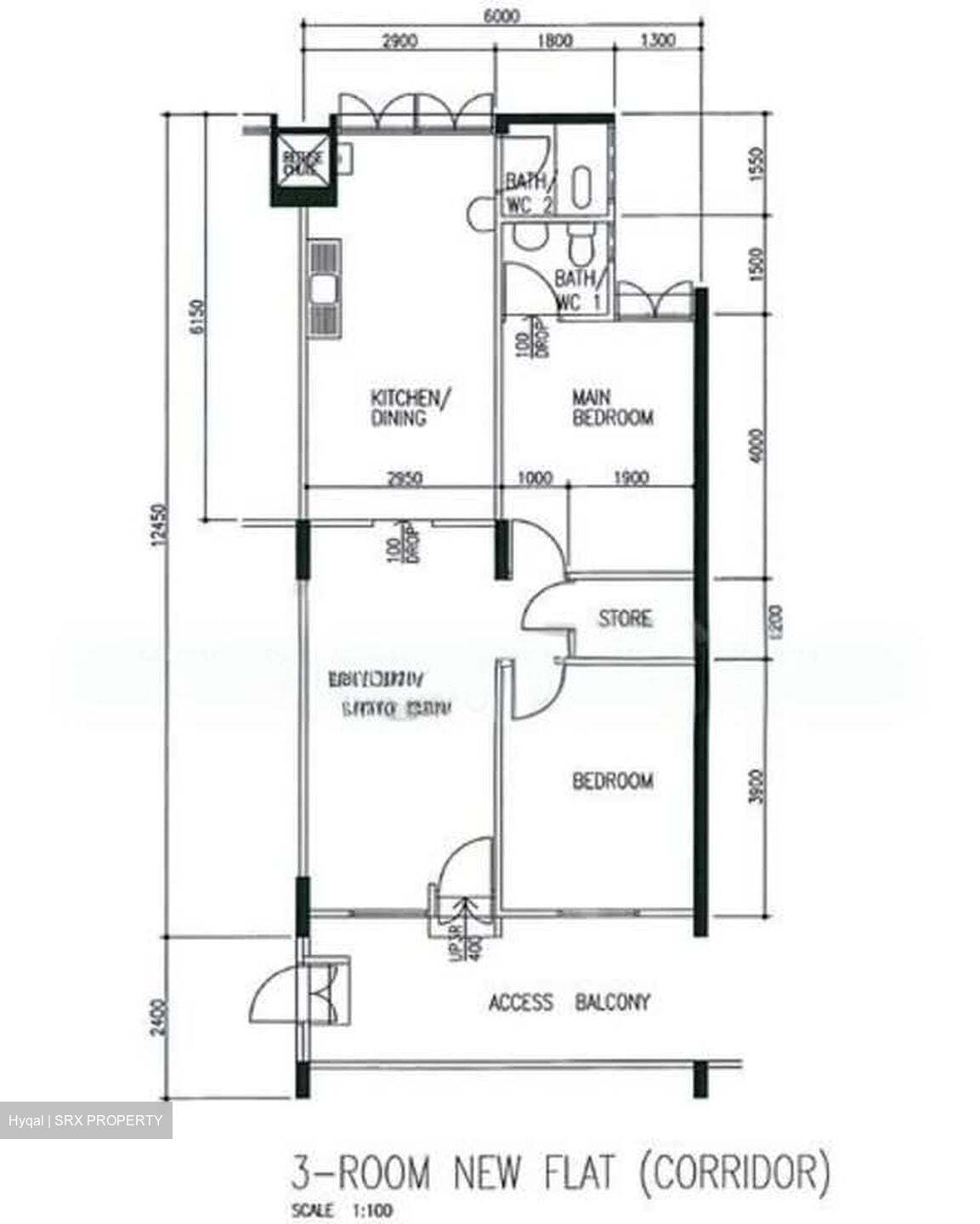 Blk 312 Bukit Batok Street 32 (Bukit Batok), HDB 3 Rooms #546496971